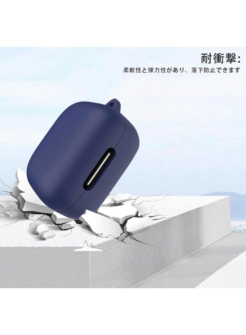 فكرة متوافق مع غطاء Anker Soundcore R50i NC/Anker P30i، غطاء واقي من السيليكون الناعم المقاوم للصدمات، سماعات أذن لاسلكية مع حلقة تثبيت، مصباح LED أمامي مرئي (أزرق) - Image 5